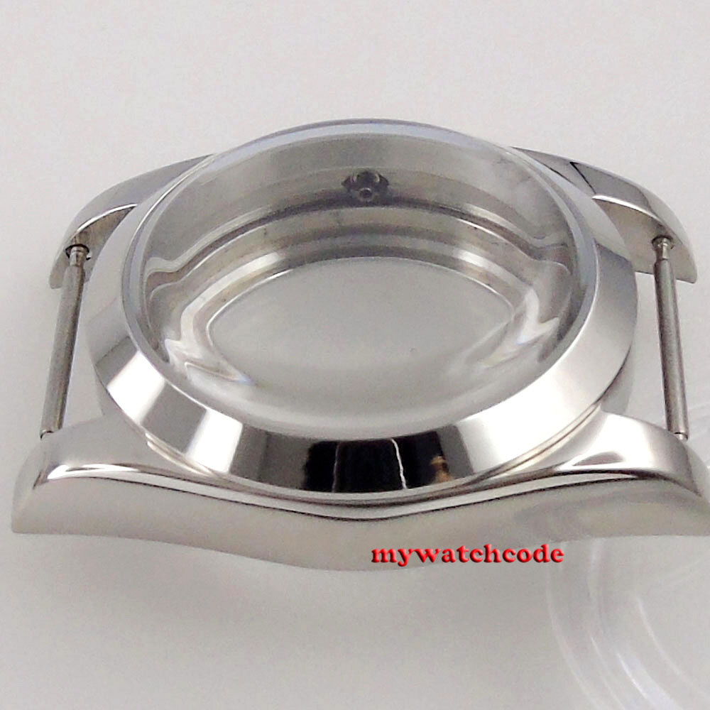 36mm Bow Glass Automatic Watch Case Fit ETA 2836 2824 8215 NH34 NH35 NH36 3804