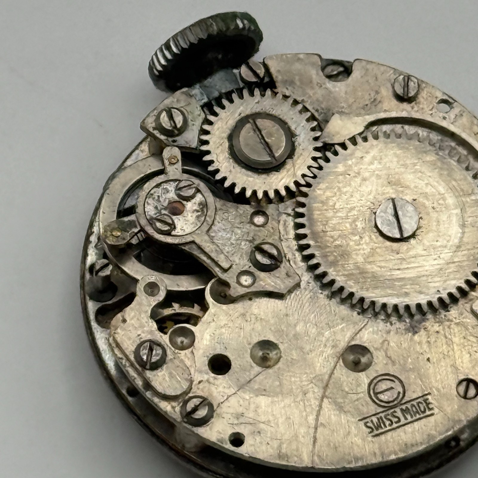 Ebosa 119 Watch Movement Rocar Sub Seconds Manual Wind Vintage Parts 23.7mm