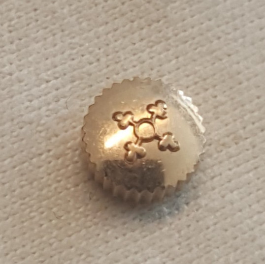 Cortebert Gold Plated Water Resistant Crown