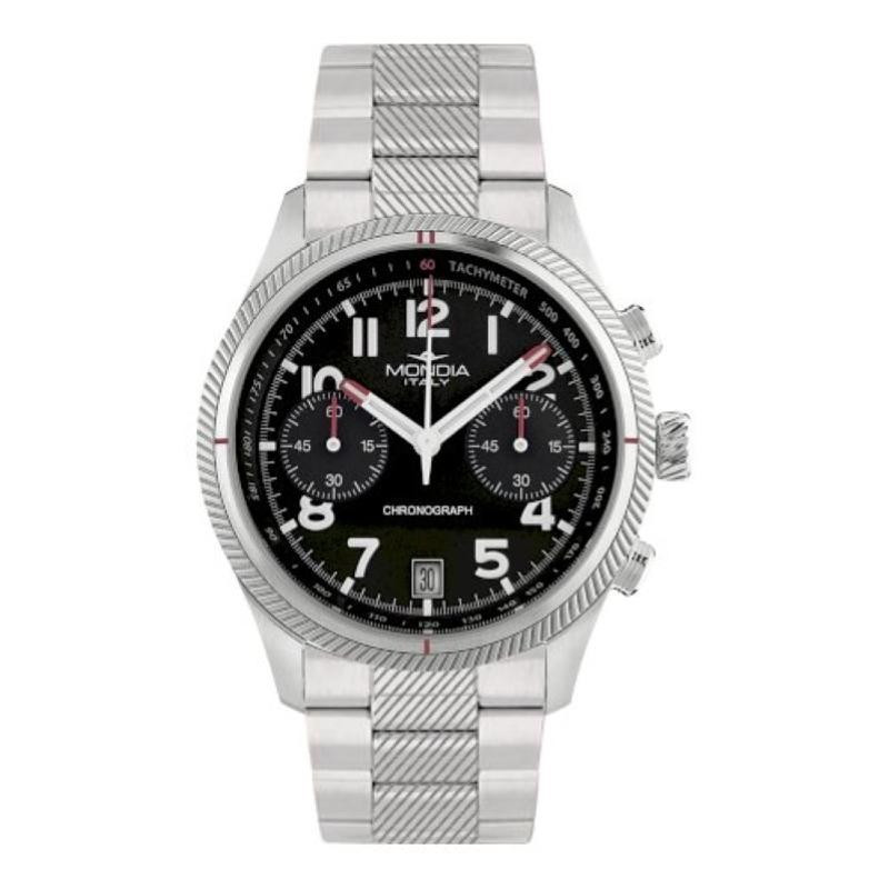 Mondia MI-763-SS-03BK-OY Chrono Quartz Watch New Men’s