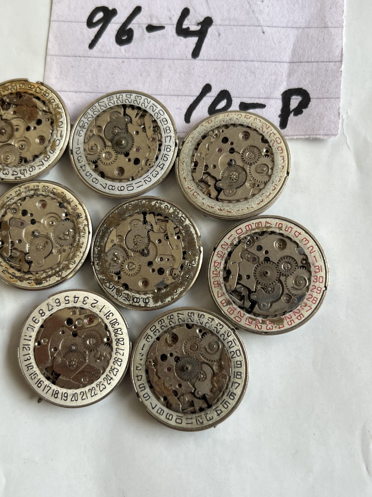 Lot of 30 Swiss FHF ST96 / FHF 96/FHF 96-4 Watch Movements – For Parts or Repair