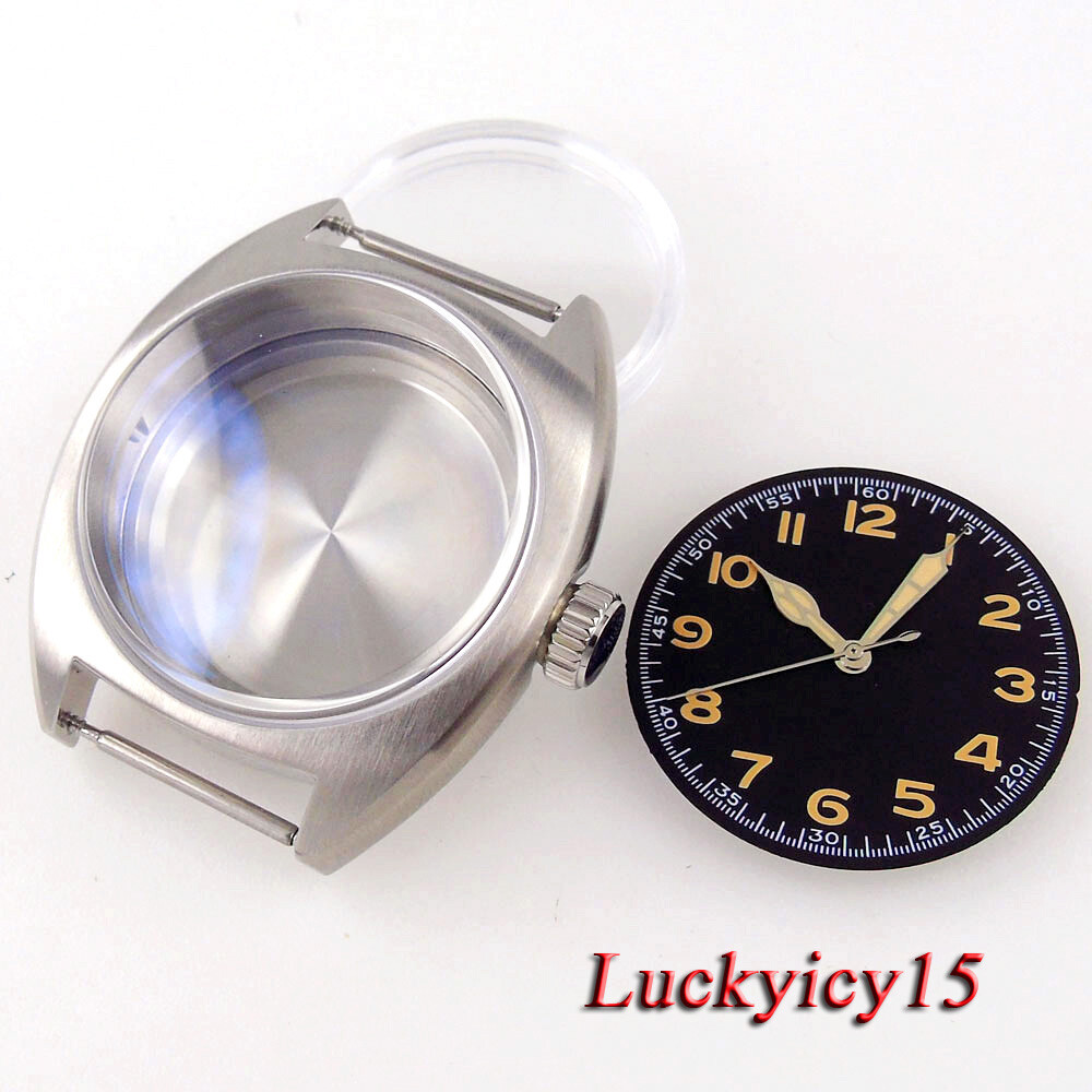 36mm Brushed Double Dome AR Sapphire Crystals 200M Waterproof Diver Watch Case