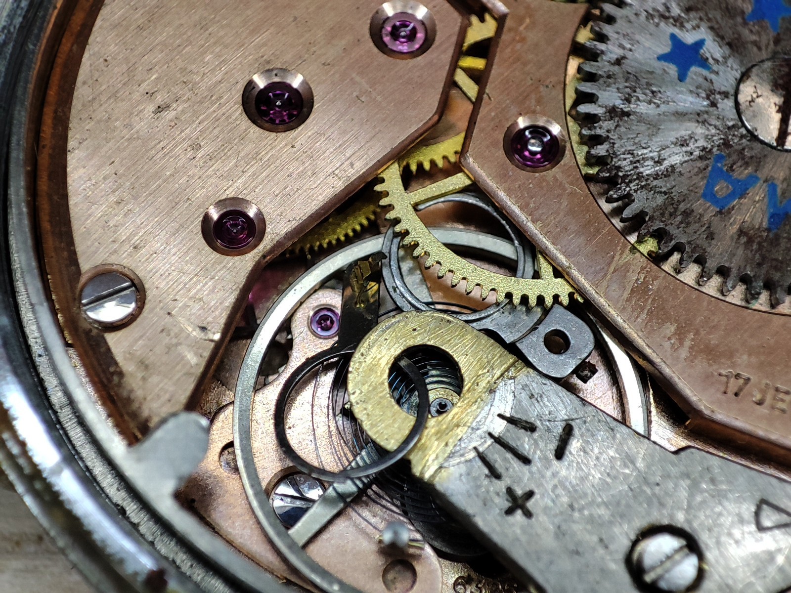Unitas UT 6325 Watch movement Olma – 34.3 mm – for parts and spares
