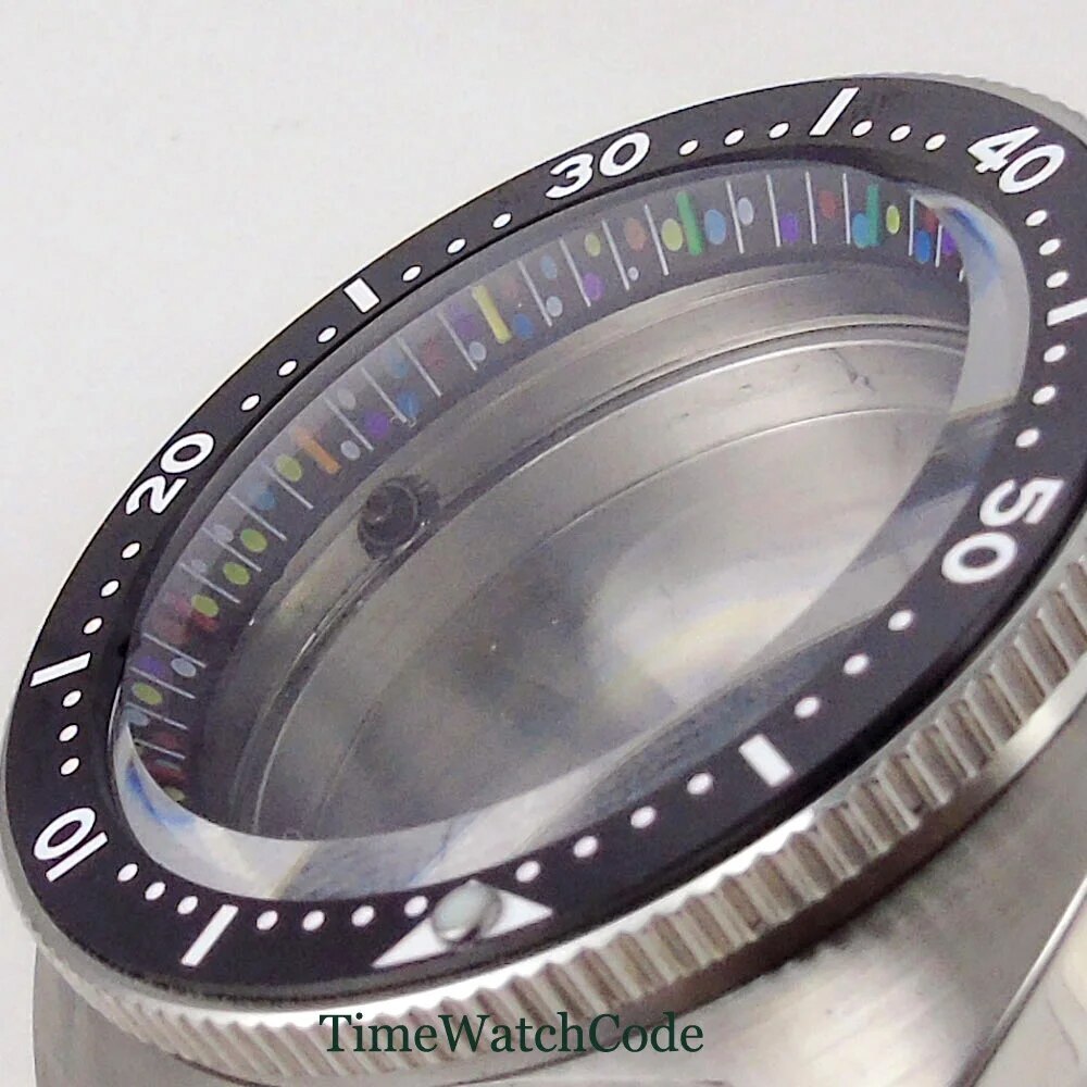 41mm Watch Case for NH35 PT5000 ETA2824 Sapphire Crystal Chapter Ring 4.1 Crown