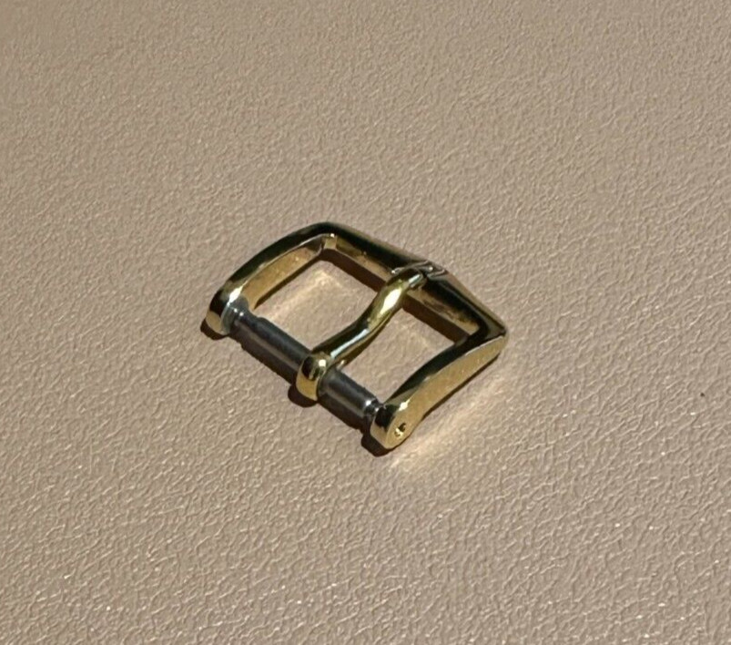Hirsch Tradition Buckle Clasp Yellow Gold Stainless Steel 14mm BC1030-1-14