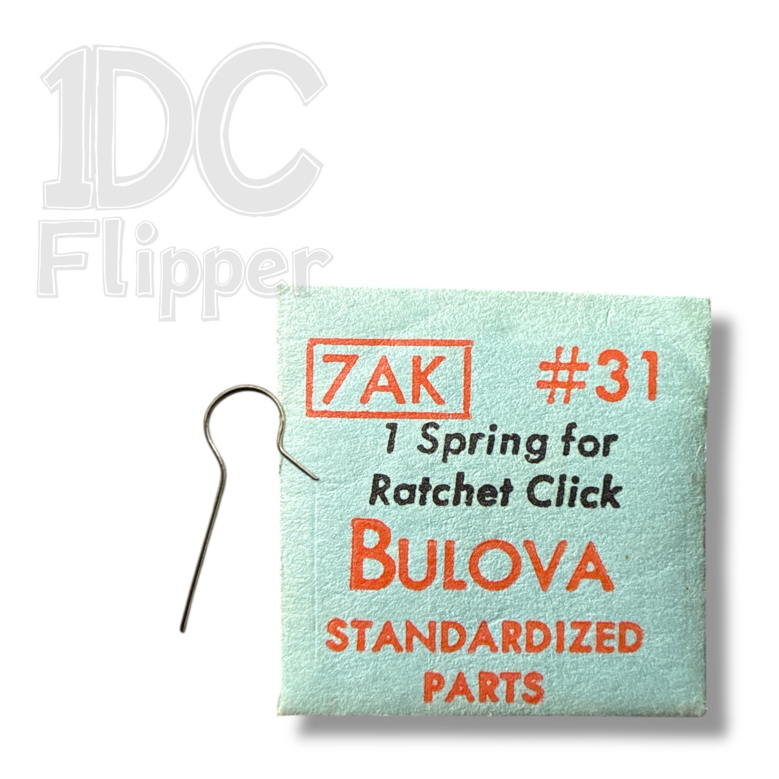 Bulova 7AK RATCHET CLICK SPRING #31 Fits Multiple, 10AK, 10BH, 7AH, 7AP Read!