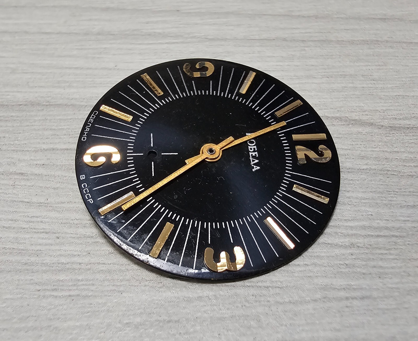 USSR Rare Black Dial Pobeda for Wristwach for Men’s Collectible Watch