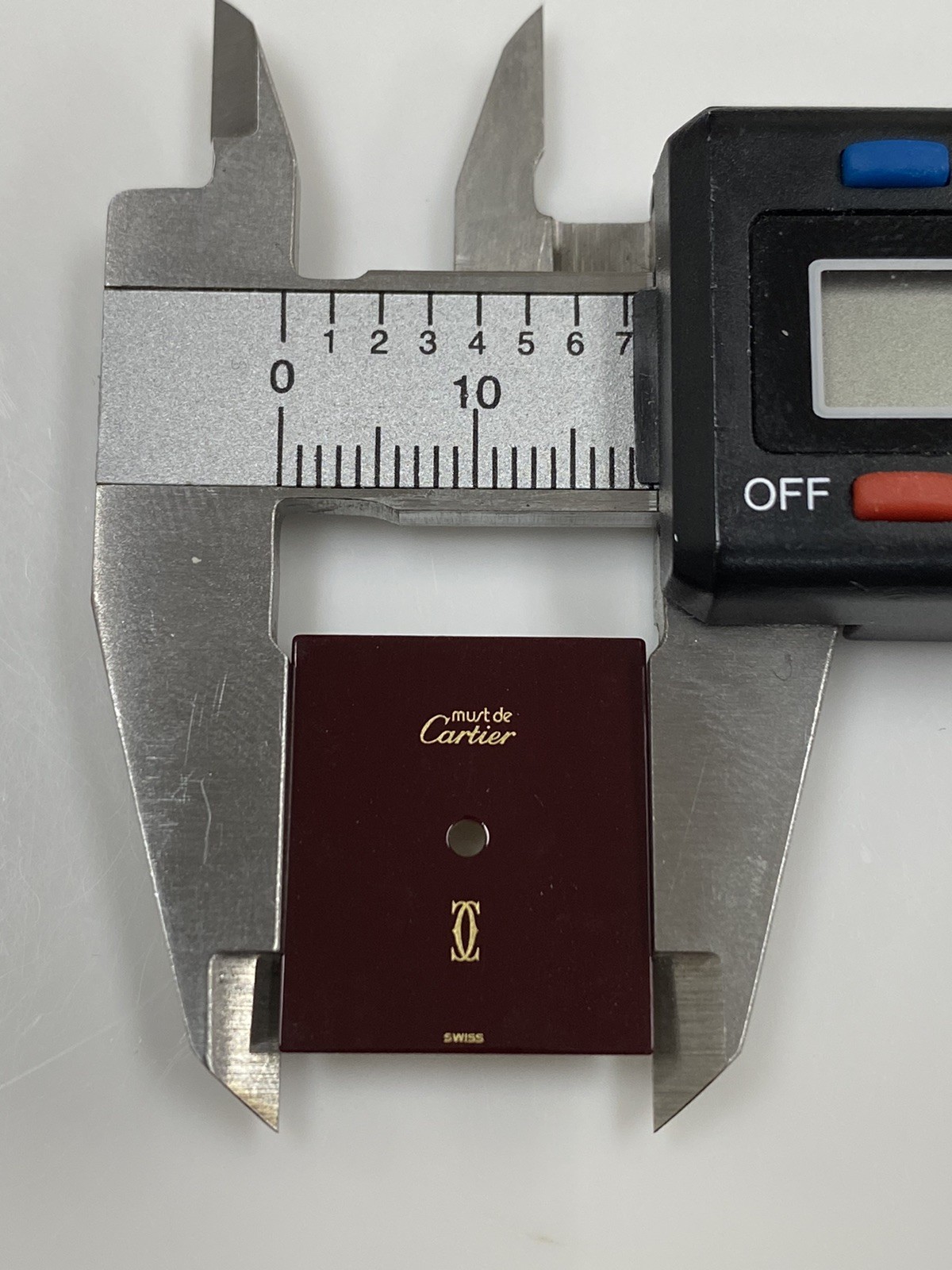 Original Cartier Must de Cartier Tank Vermeil GM/LM Burgundy Dial