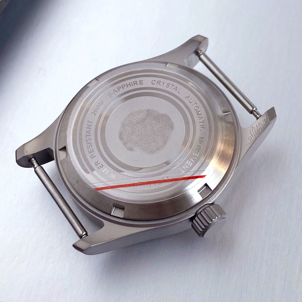 36mm Titanium Watch Case Prevent Allergy Sapphire Glass Fit NH35 8215 2836 2824