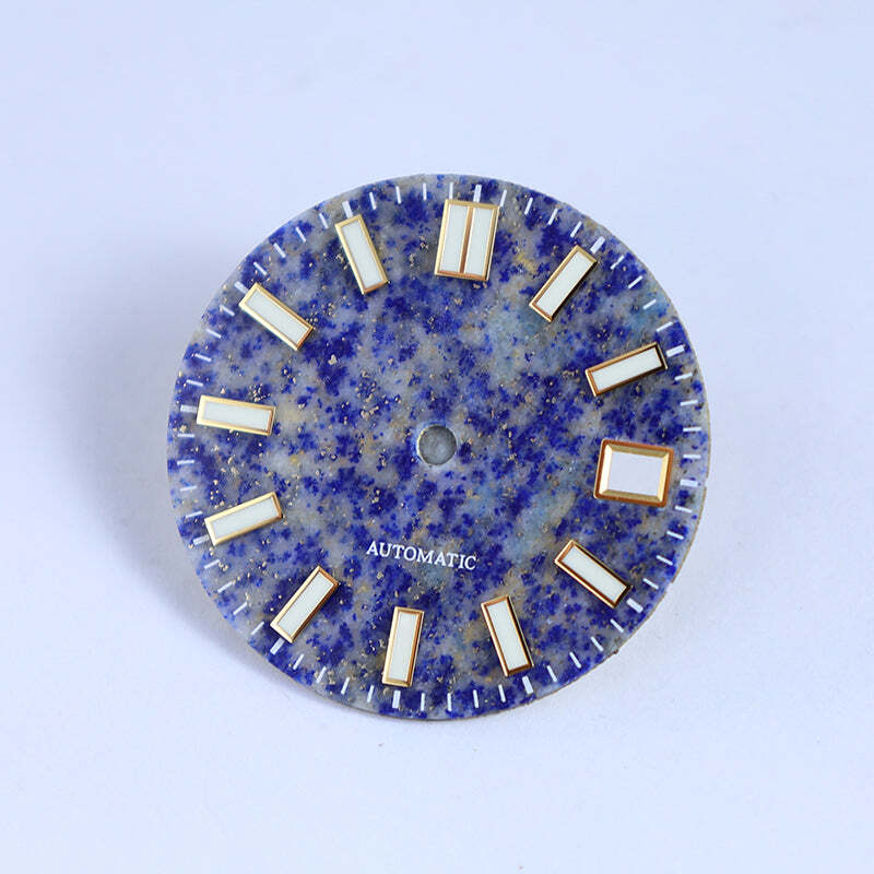 DS Purple Gold Natural Stone Dial Natural NH35 Movement 28.5mm Blue Lume Custom