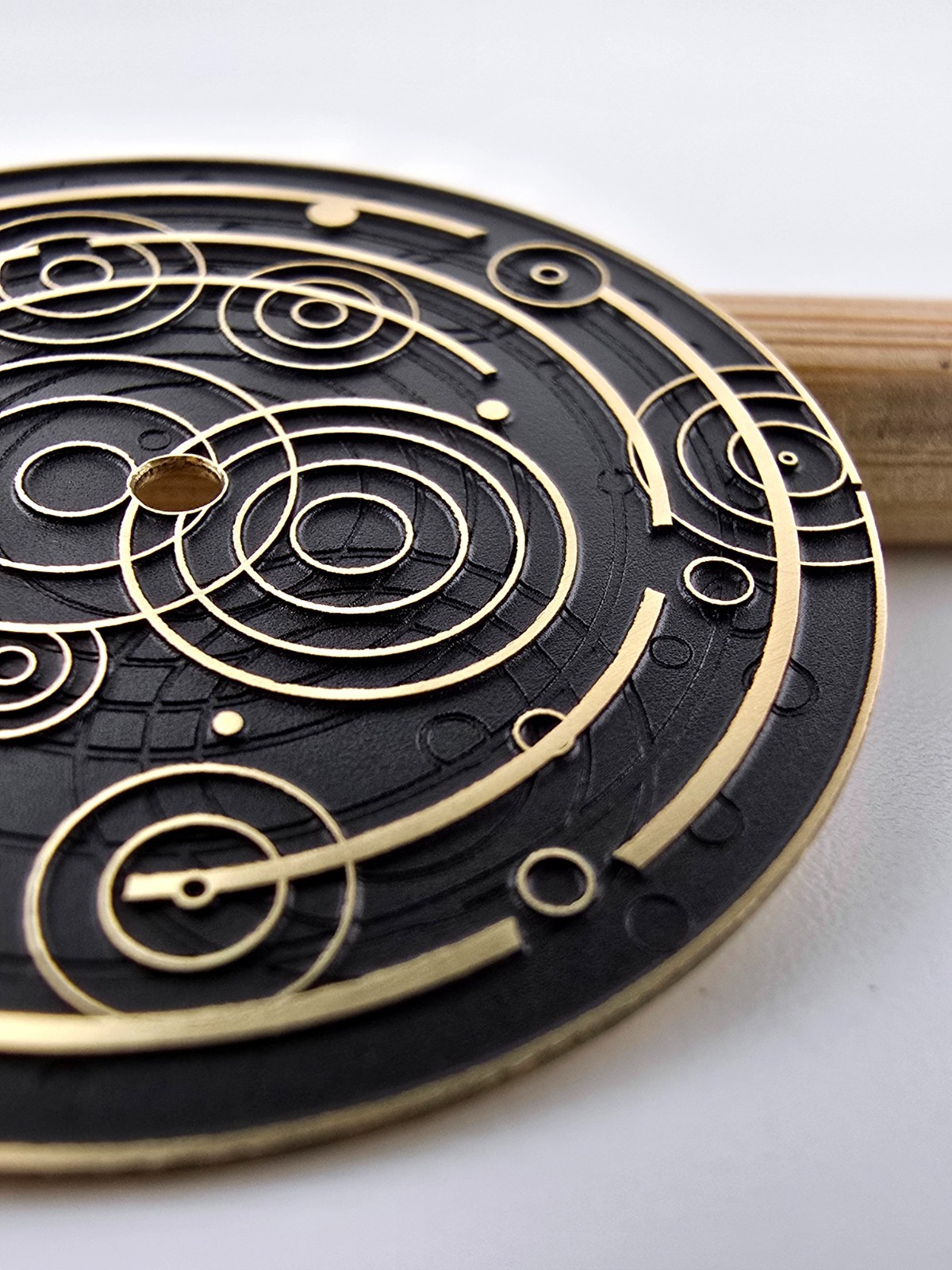 Custom-Made Laser Engraved Watch Dial | Black Rain – Order any designsize