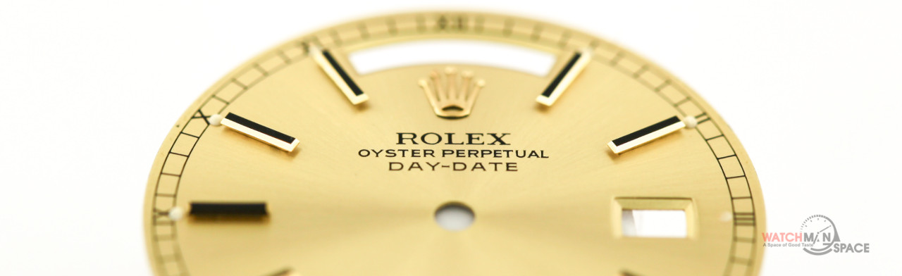 Original Men’s Rolex DayDate 36mm 18238 18038 Champagne Stick Dial 18KY #L21