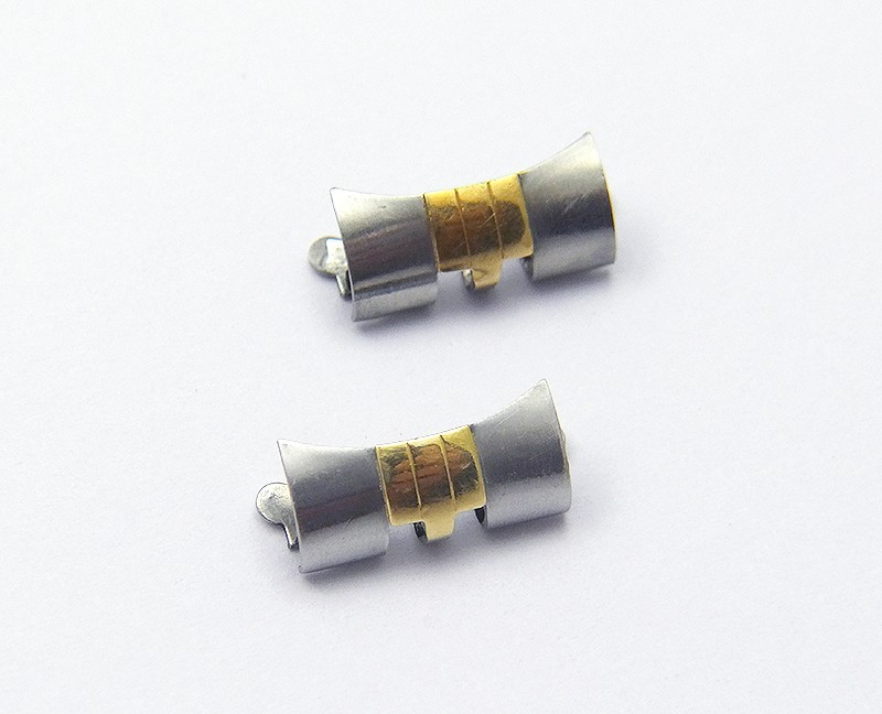 Genuine Rolex 468 B End Links 18k Gold & SS 13mm for Ladies Bracelet 62523D-18