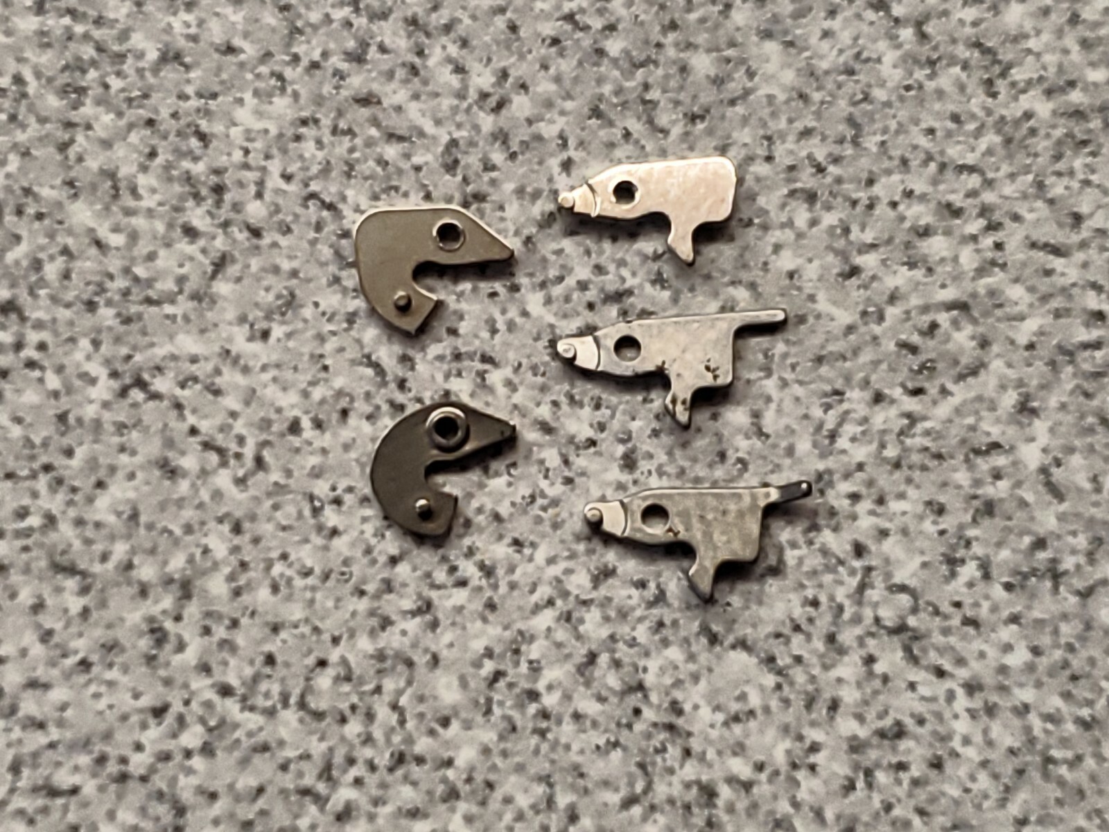 Lot Of 5 Genuine Factory NOS Bulova Accutron 218-219 Setting Levers-Mixed Models