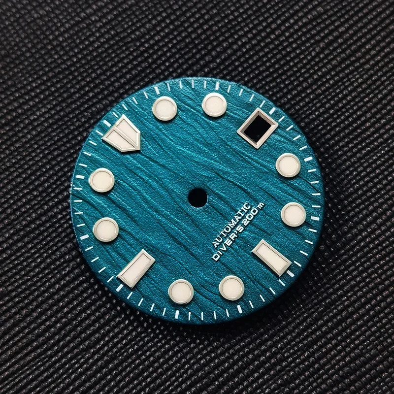 Birch Dial Blue Lume for NH35/NH36 Movement 28.5mm Dial