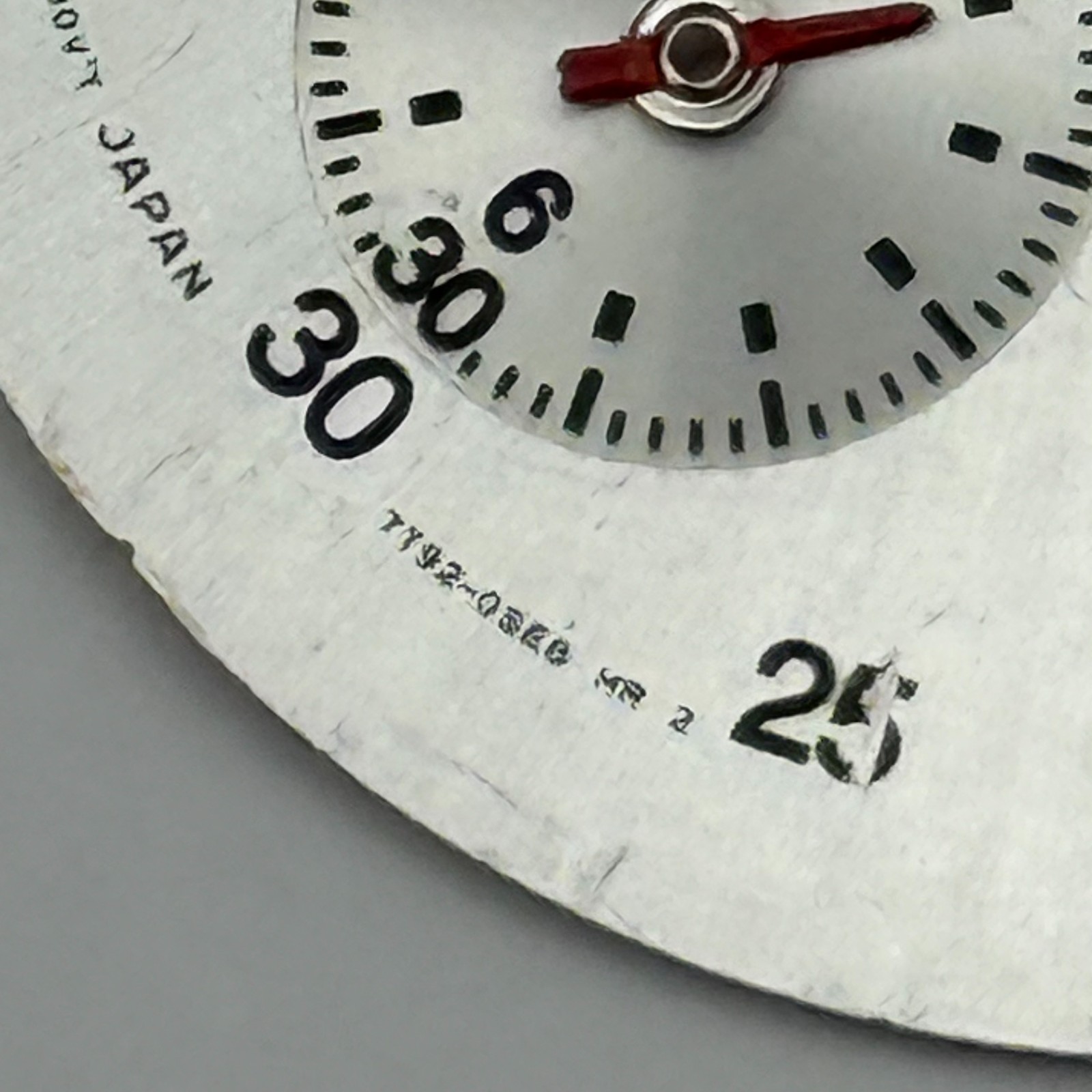 Seiko 7T92-0SE8 Watch Dial Chronograph 100M Silver Japan Spare Parts Repair 31mm