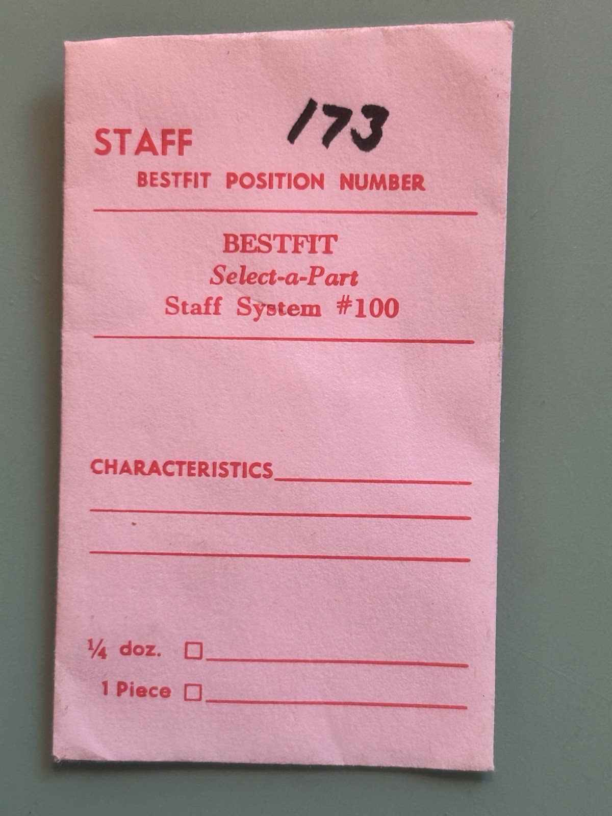Eterna – Cal 1187L – Balance Staff – Part 173 – NOS – Bestfit Packaging
