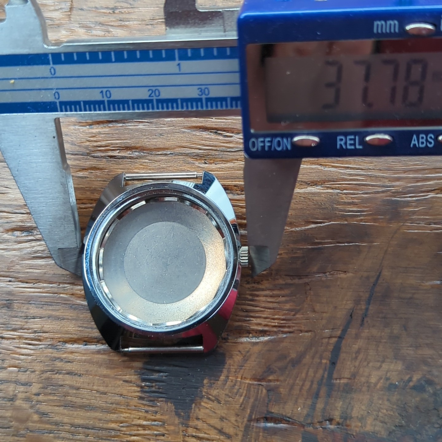 1960s Swiss NOS Waterproof Vtg Watch Case 36mm For Watchmaking (Ref:AM)