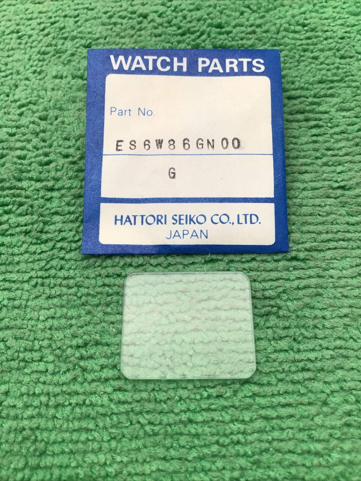 Genuine Seiko ES6W86GN00 G Crystal Watch Part, NOS