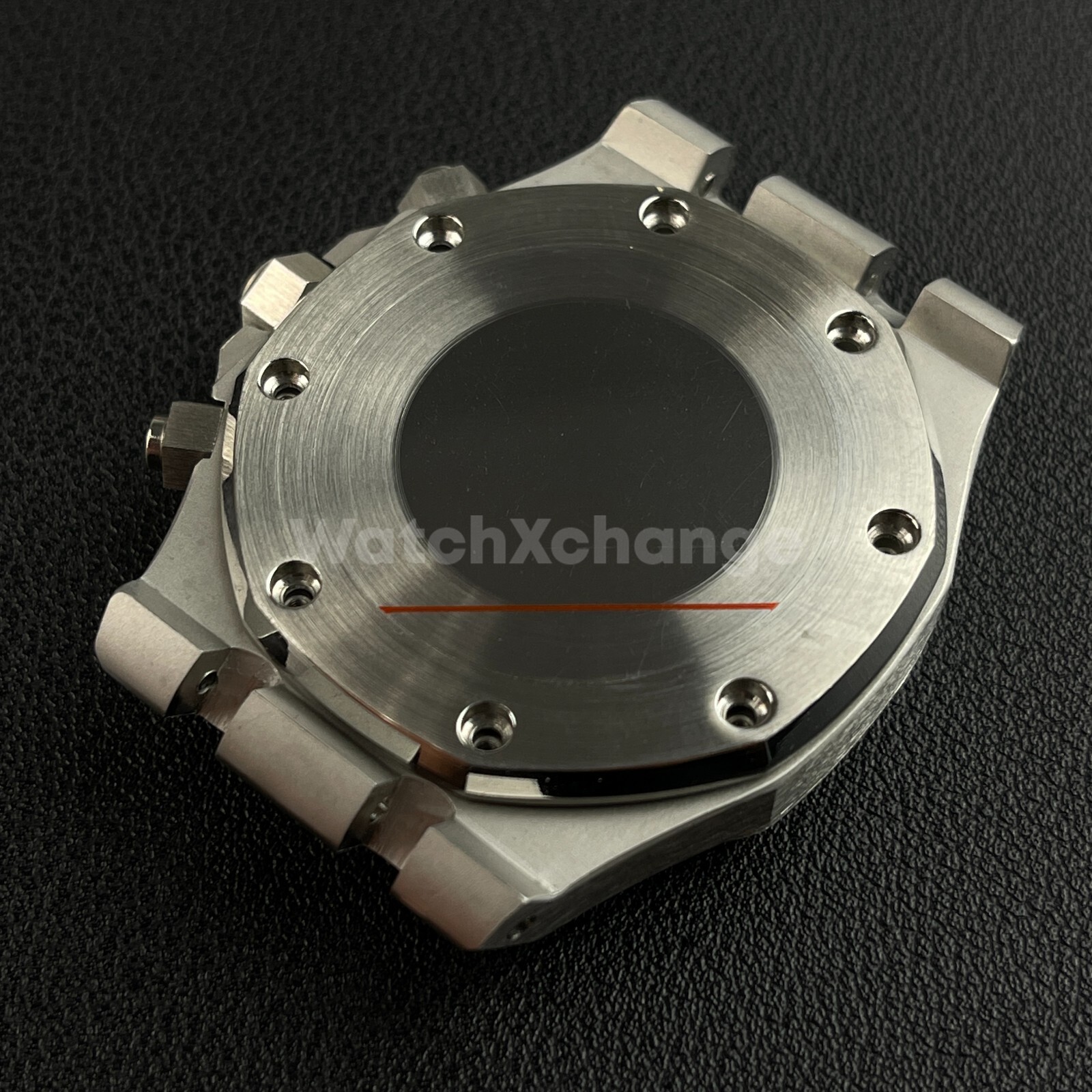 41mm Silver Royal Oak Style Stainless Steel Watch Case for VK63 Quartz Movement