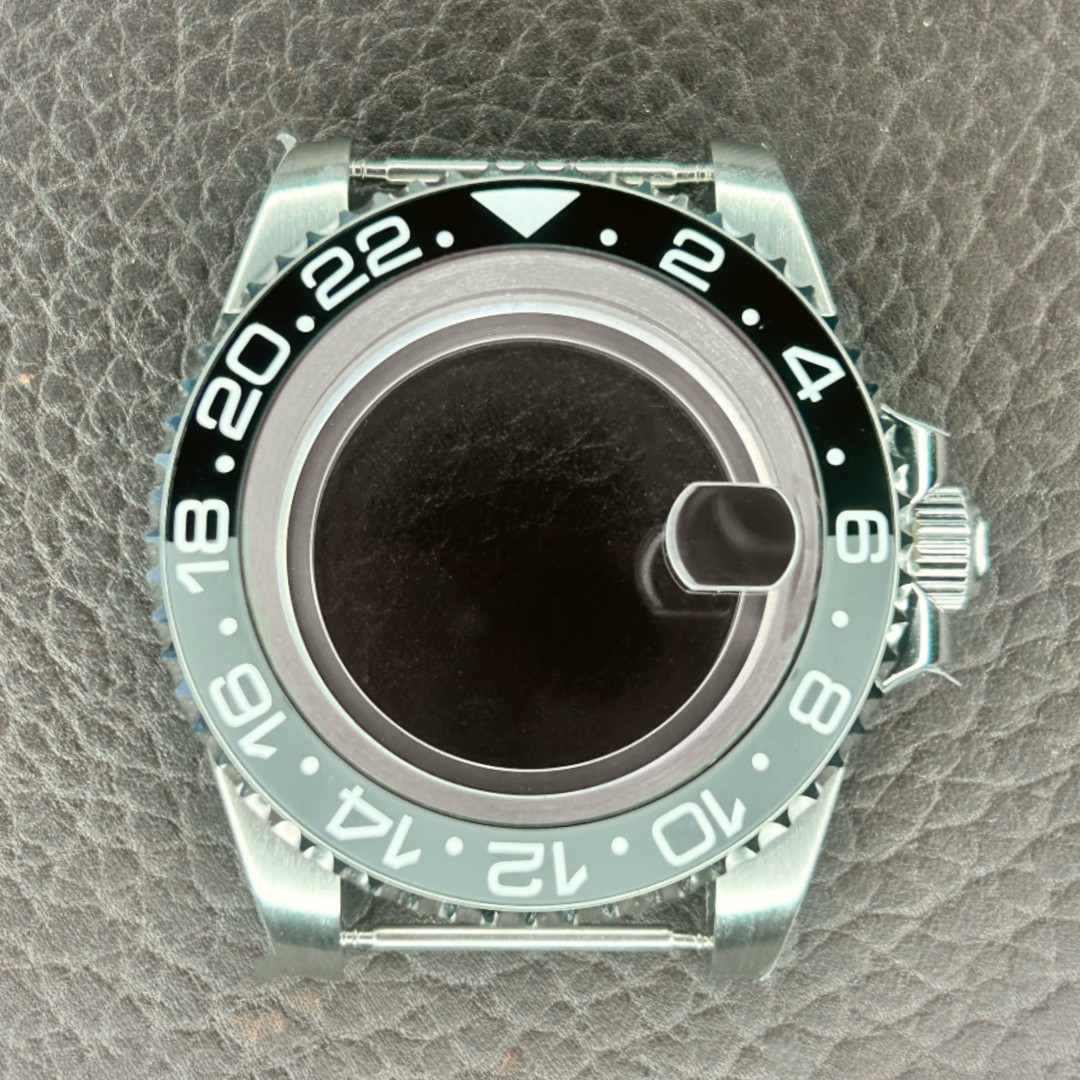 40mm Sapphire Glass 316L Steel Diver 24H Watch Case Fit NH35 NH36 mens watch US