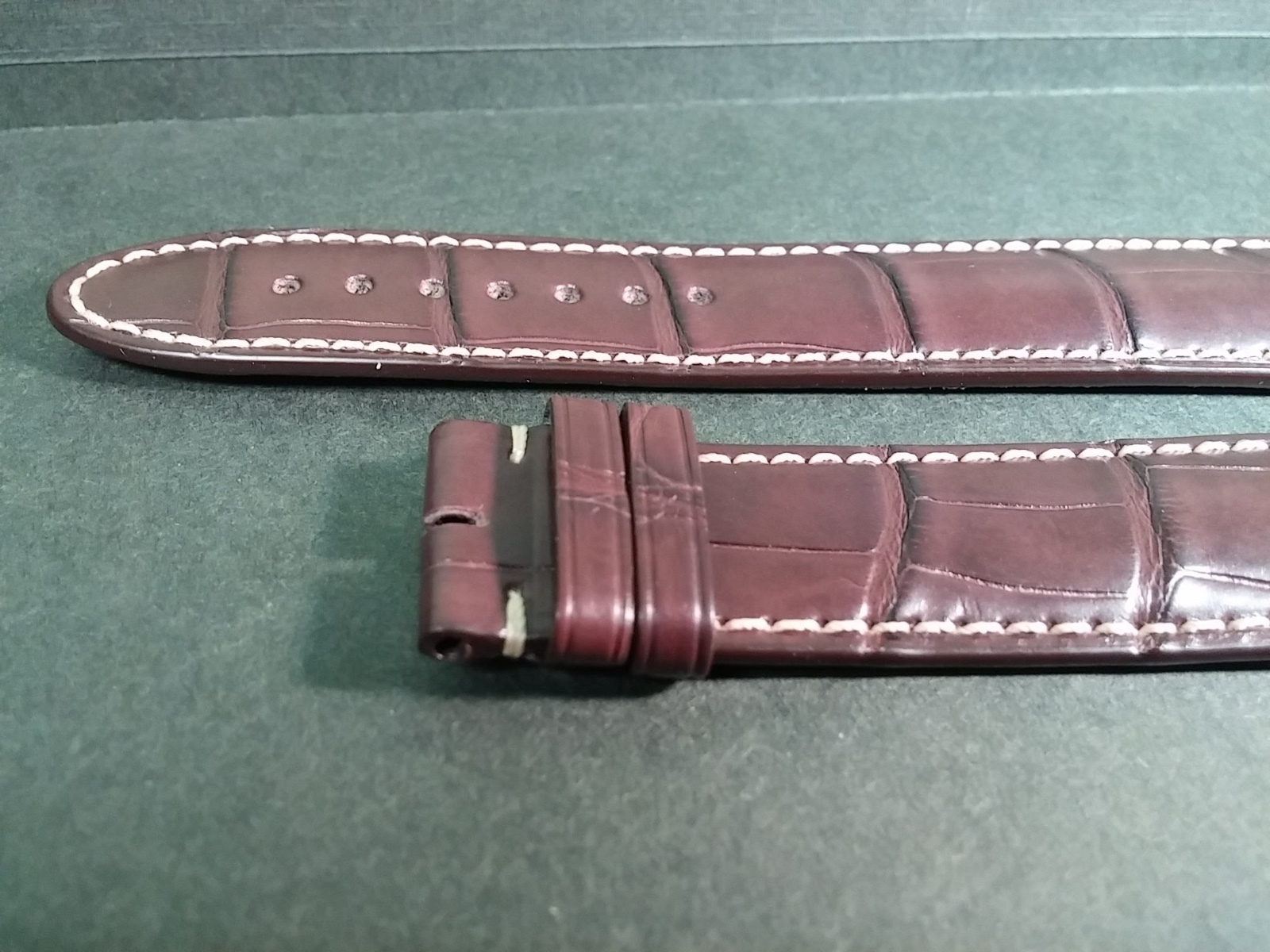 Montblanc Dark Brown Alligator Watch Band, 21/18mm, Genuine, new