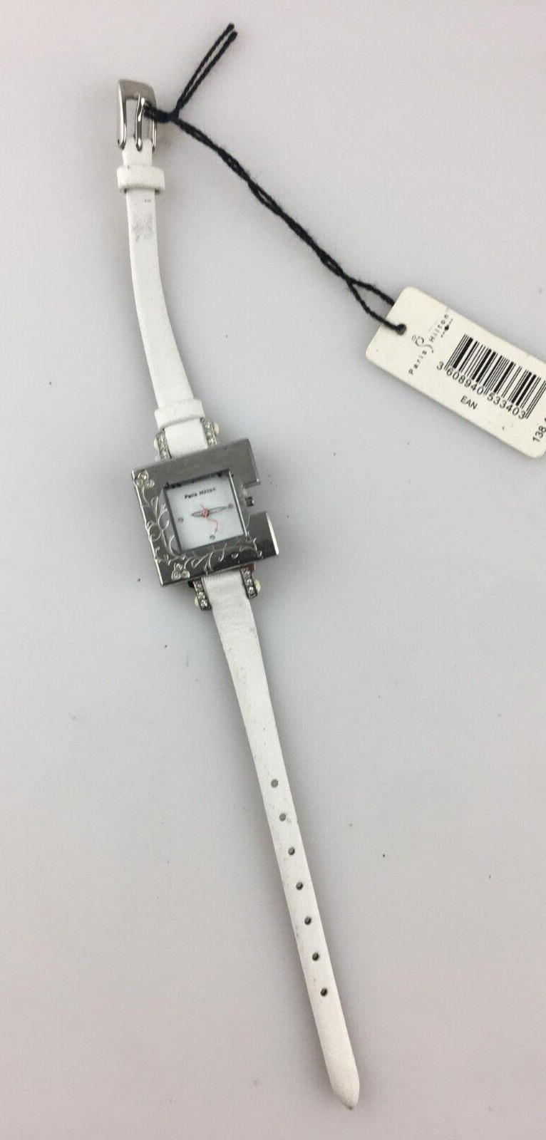 Paris Hilton Women’s Quartz Square Shape Watch New Works No Crown Stem