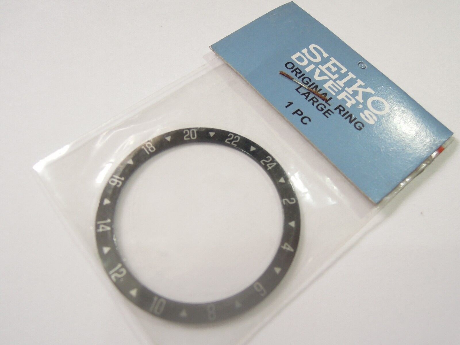 NEW BLACK BEZEL INSERT GMT 38MM LARGE DIVERS SKX007-009 / 7002-7001 /6309-7040