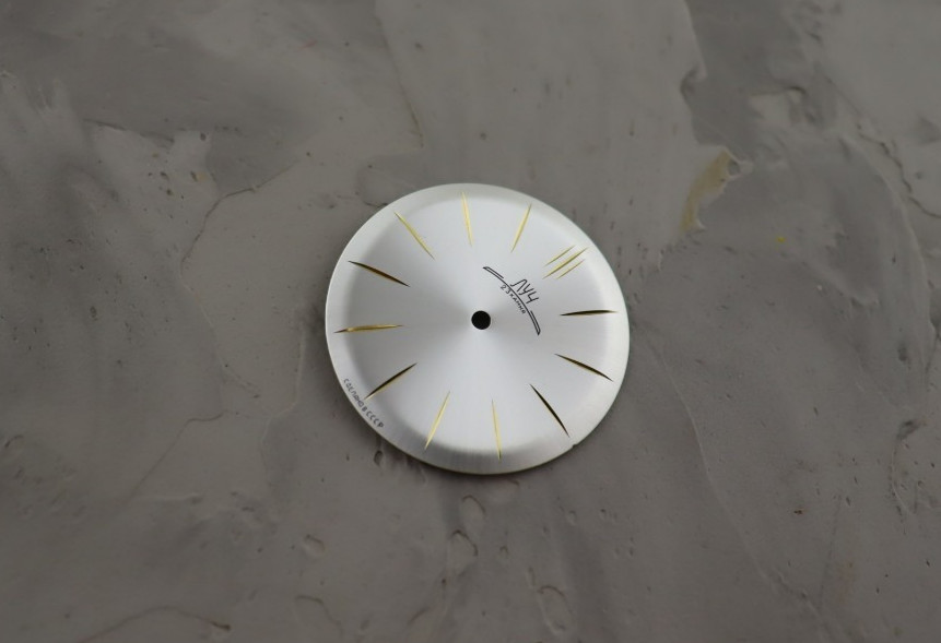 Dial for vintage Watch Poljot de Luxe, Luch. 23 jewels, wristwatches Soviet