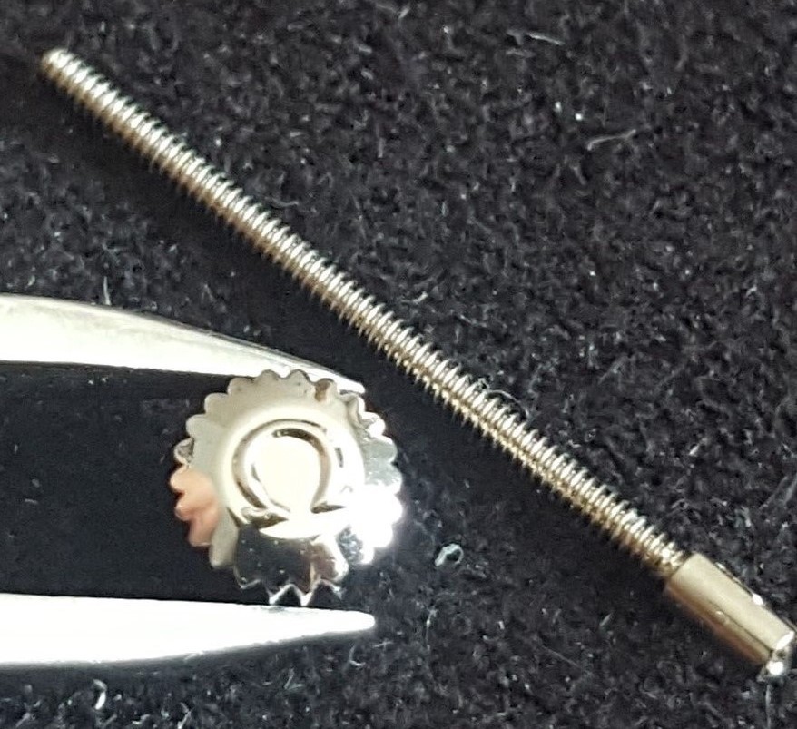 Omega Water Resistant Crown, Steel, Part Number 43242