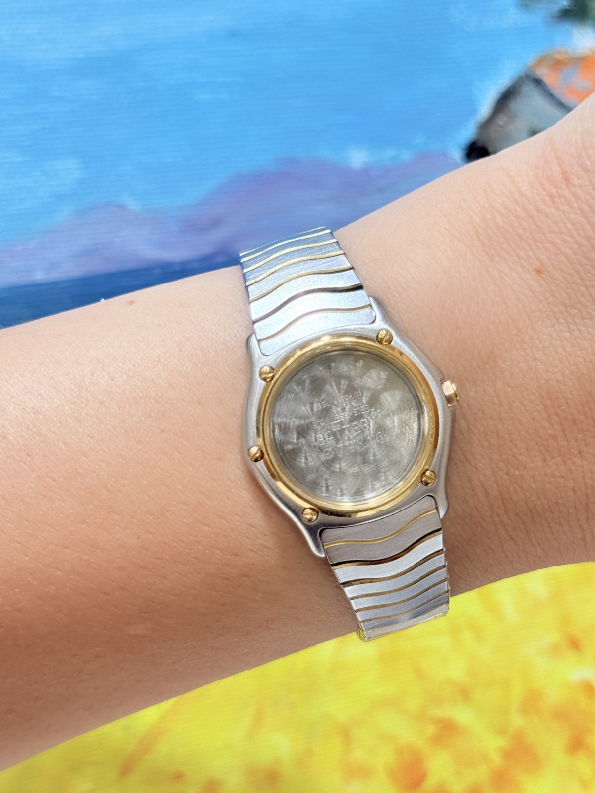 Ebel Sport Classic Watch 18190 Case & Bracelet Parts Gold & Steel Swiss 26mm