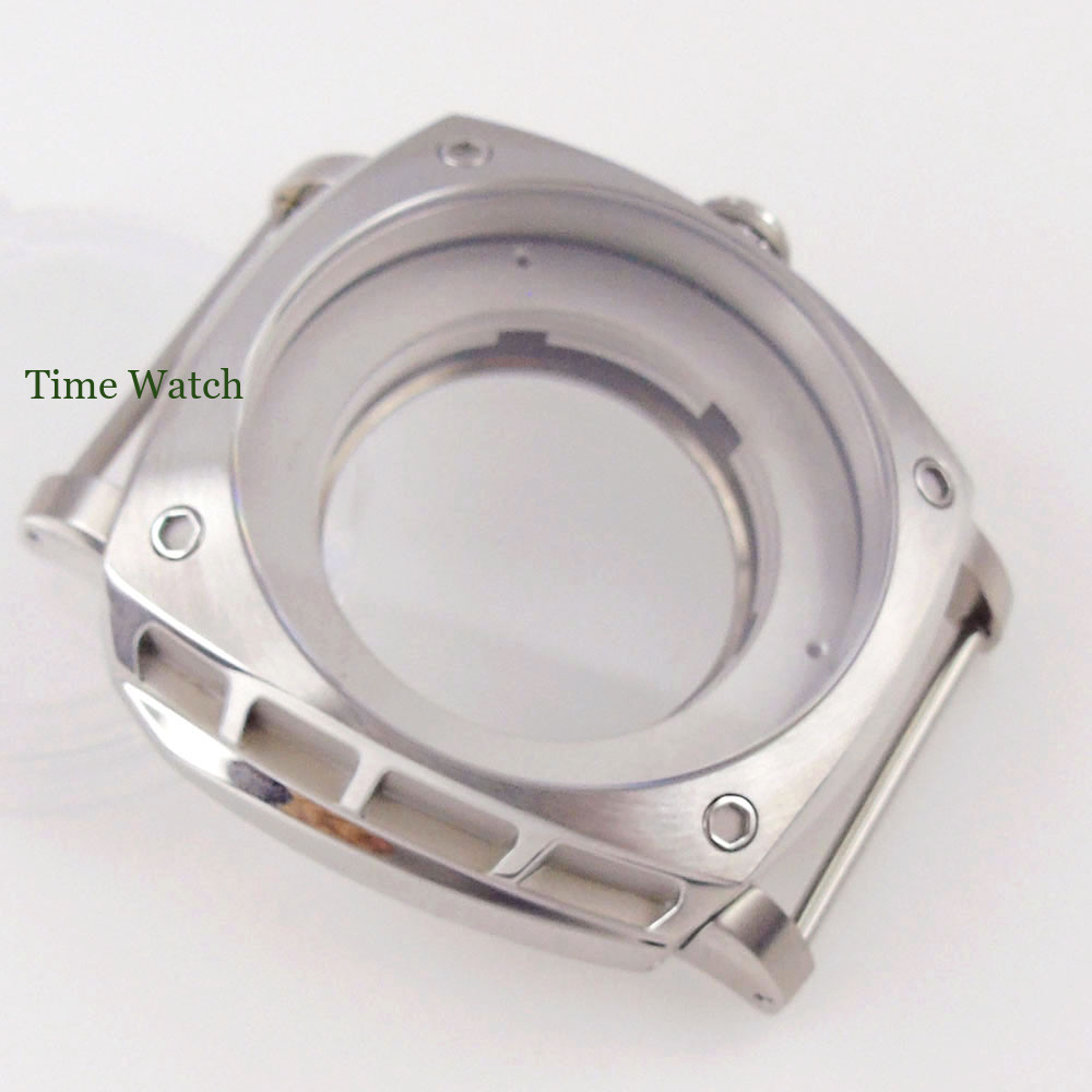 47.5mm Sapphire Square Watch Case 316L For Miyota 8215 821A 8205 DG 2813 3804