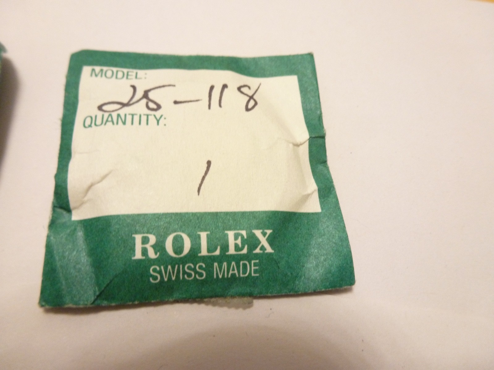 Rolex 25-118 Glass Plexi Glass Datejust 1601 1603 1602 1608 NEW Original