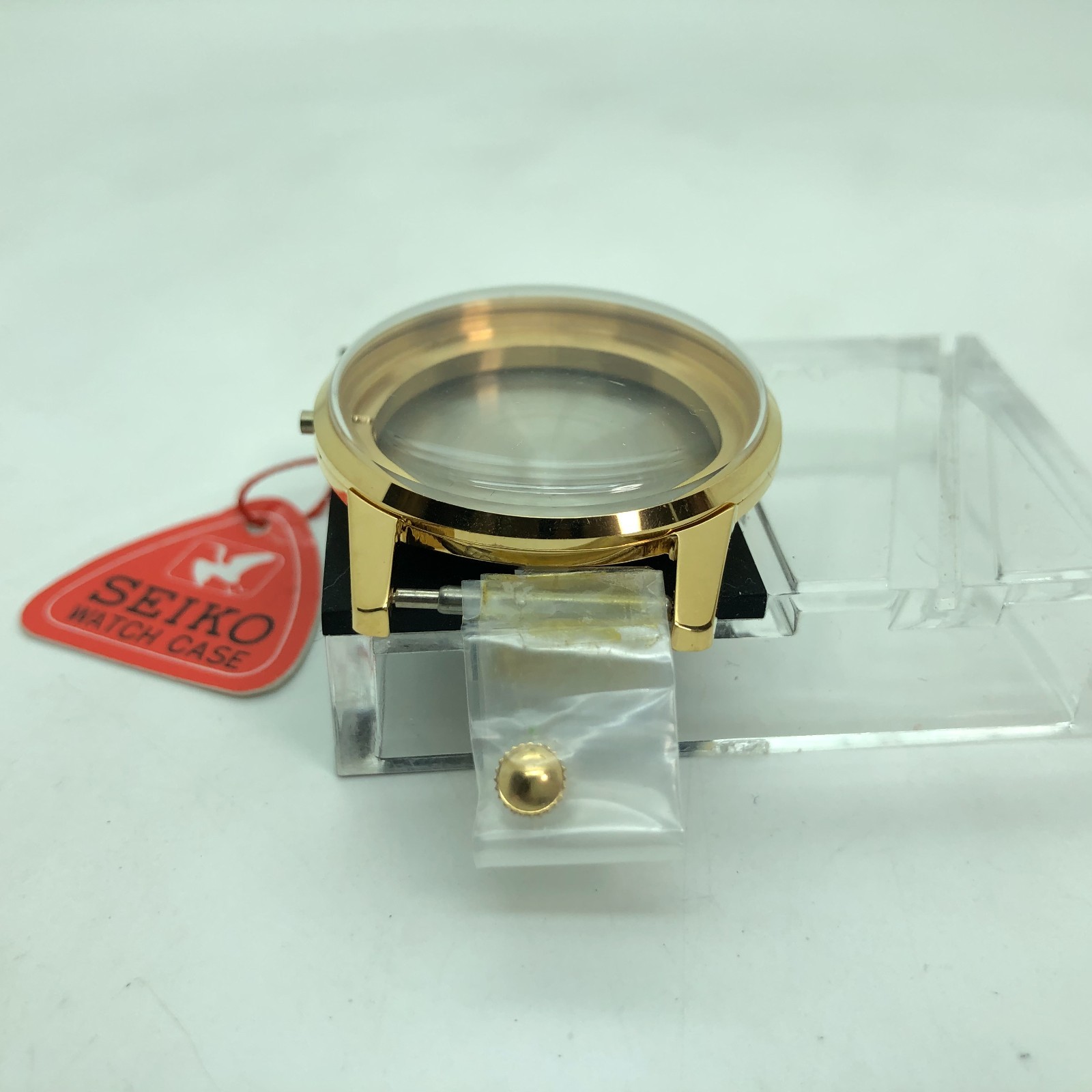 [w2476] SEIKO Parts 15036 Champion Calendar 800 Case SGP Crystal Crown Tag MT