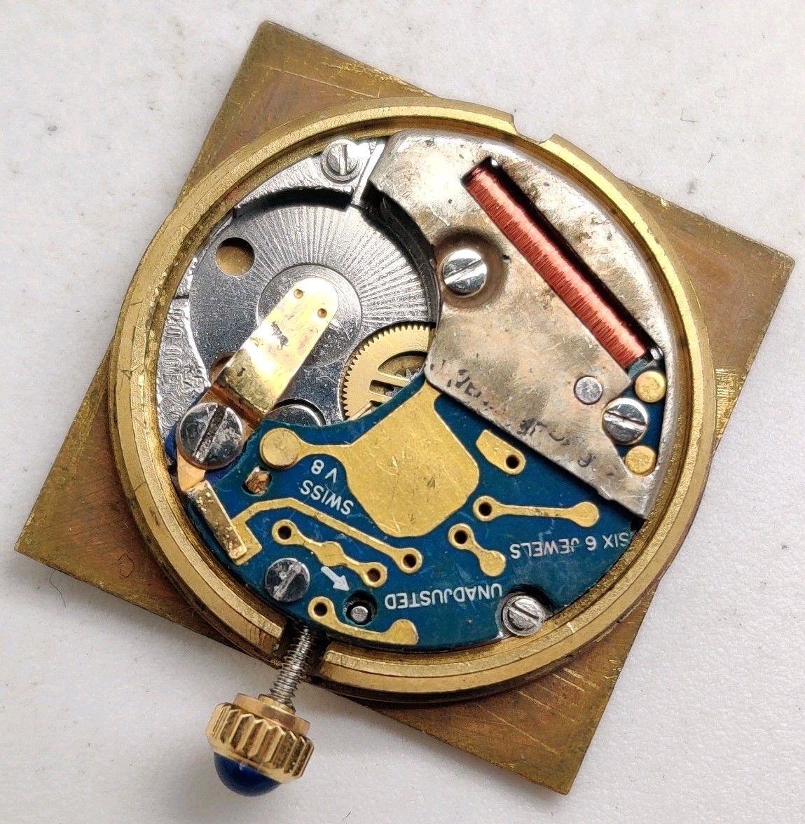 Juvenia ETA Cal. 950.001 Swiss quartz watch movement For Repair