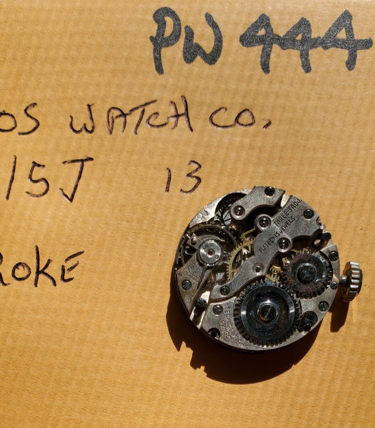 TECHNOS 8/o 15j 13 POCKET WATCH MOVEMENT PW444