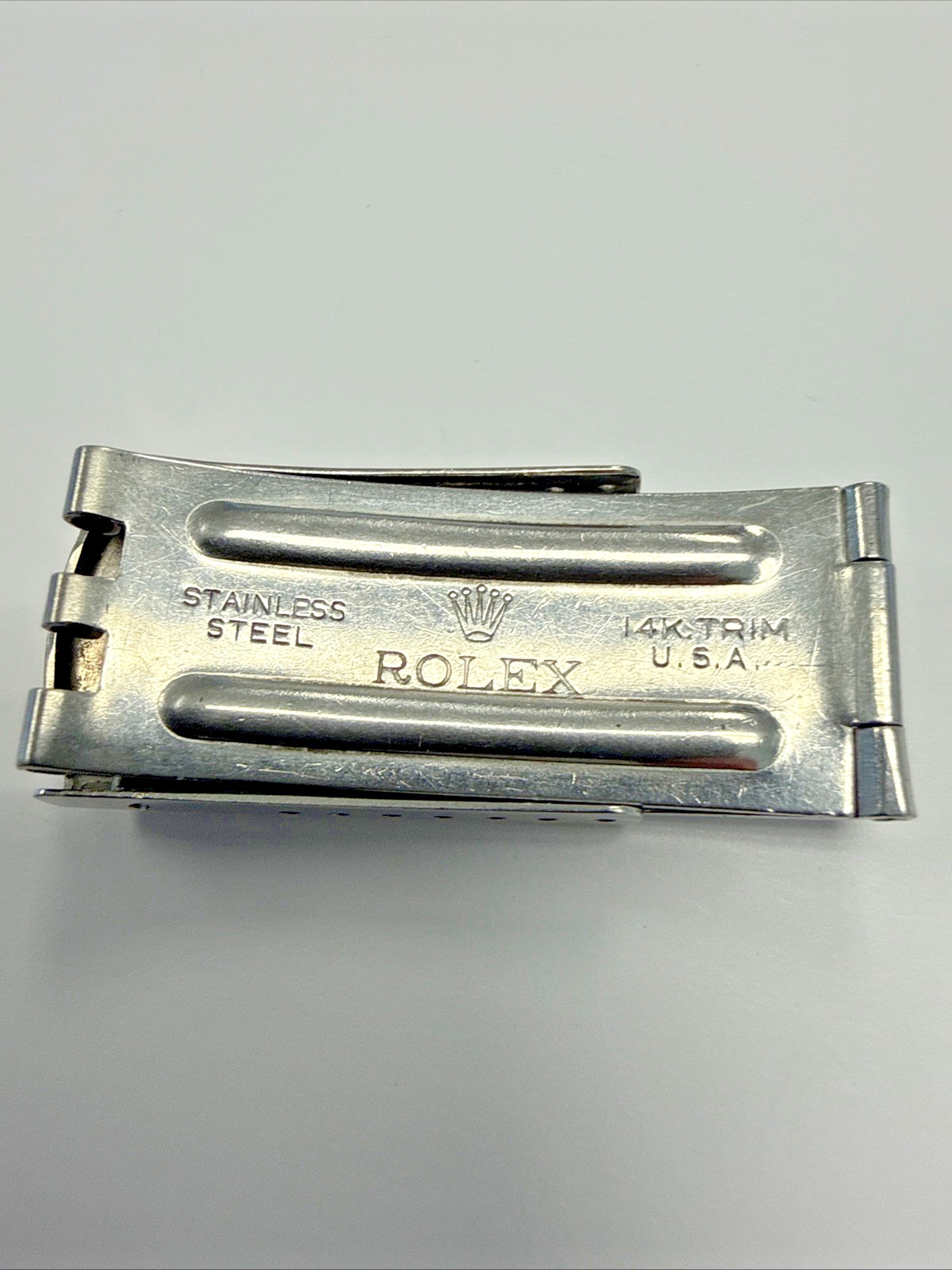 Rolex 16013 USA Jubilee Datejust Watch Band Bracelet Buckle Clasp Missing 1 Tab
