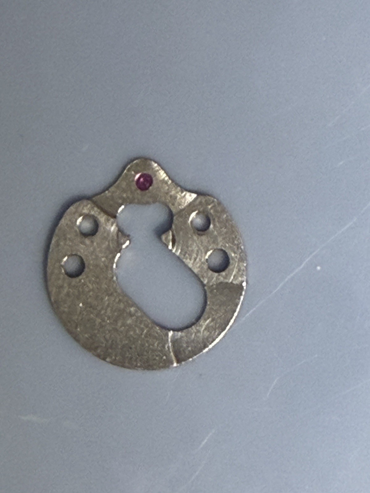 ST 36/6497/6498 Silver Tone Pallet Bridge Jeweled Watch Parts