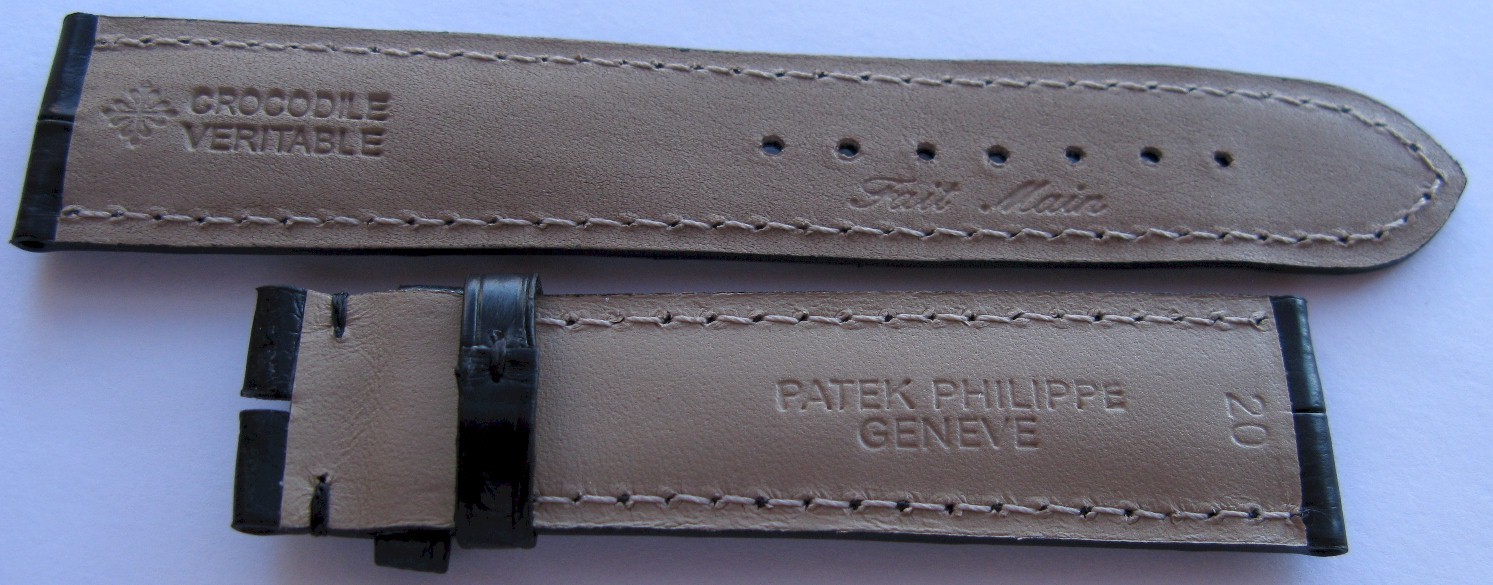 NEW Patek Philippe black band – strap crocodile 20 mm