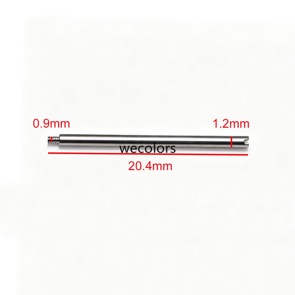 2PCS Watch Screw Pin+Tool for Santos Tank Watch Clasp Buckle 14.3/16.3/18.4/20.4