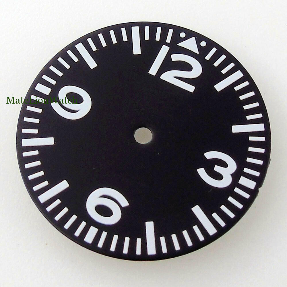 29mm Black Sterile Watch Dial For NH35 NH36 Miyota8215 DG2813 ST1612 Luminous