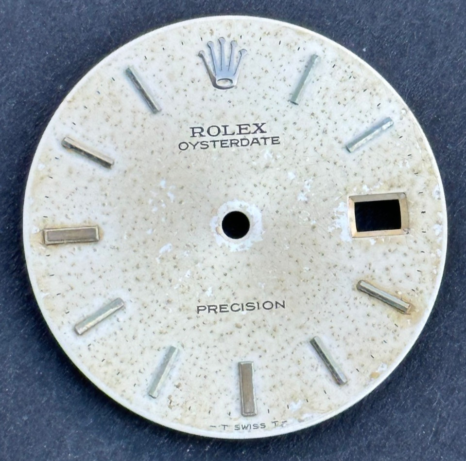 Vintage Rolex Oysterdate Precision Watch Dial For 6694