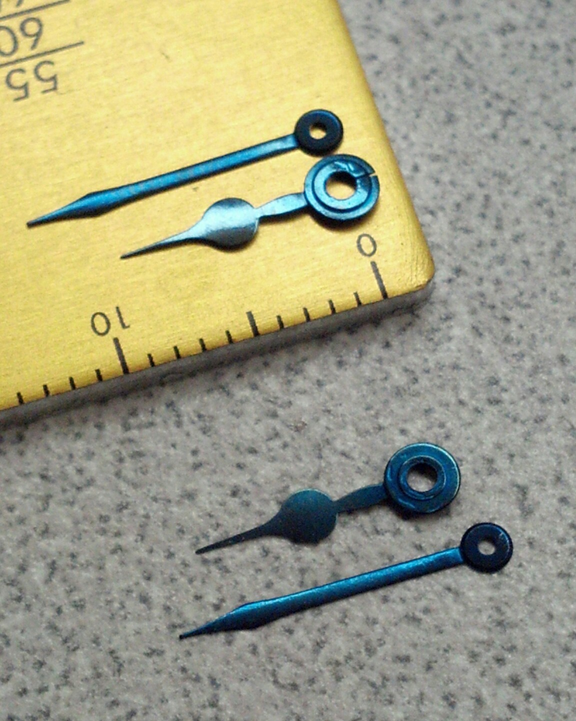 2 Sets NOS Blued Spade Poker Hr/Min Hands For American Watches-65/115 6/0-8/0?