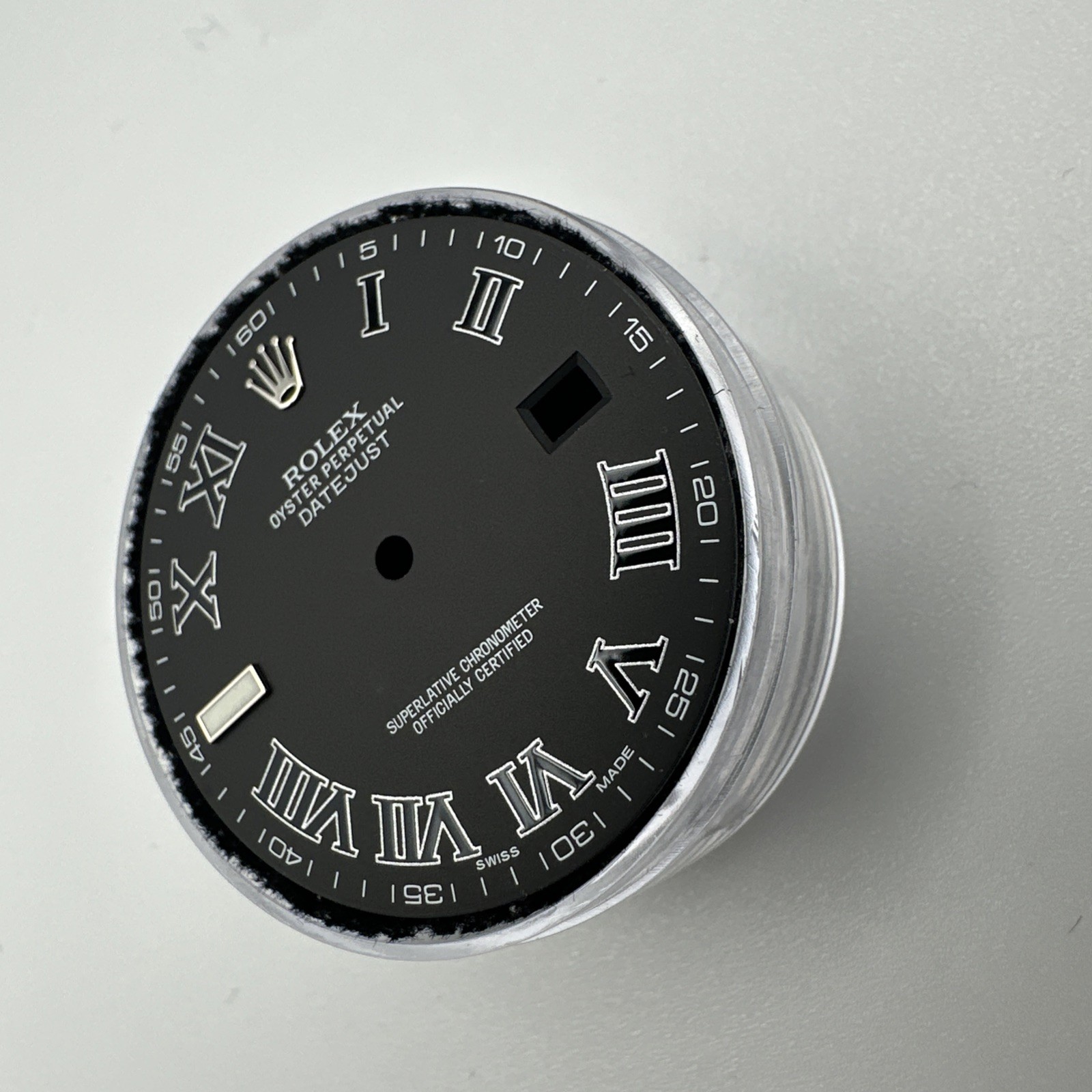 Genuine Rolex Factory Dial Black Roman Datejust 2/II – 41mm 116300, 116334