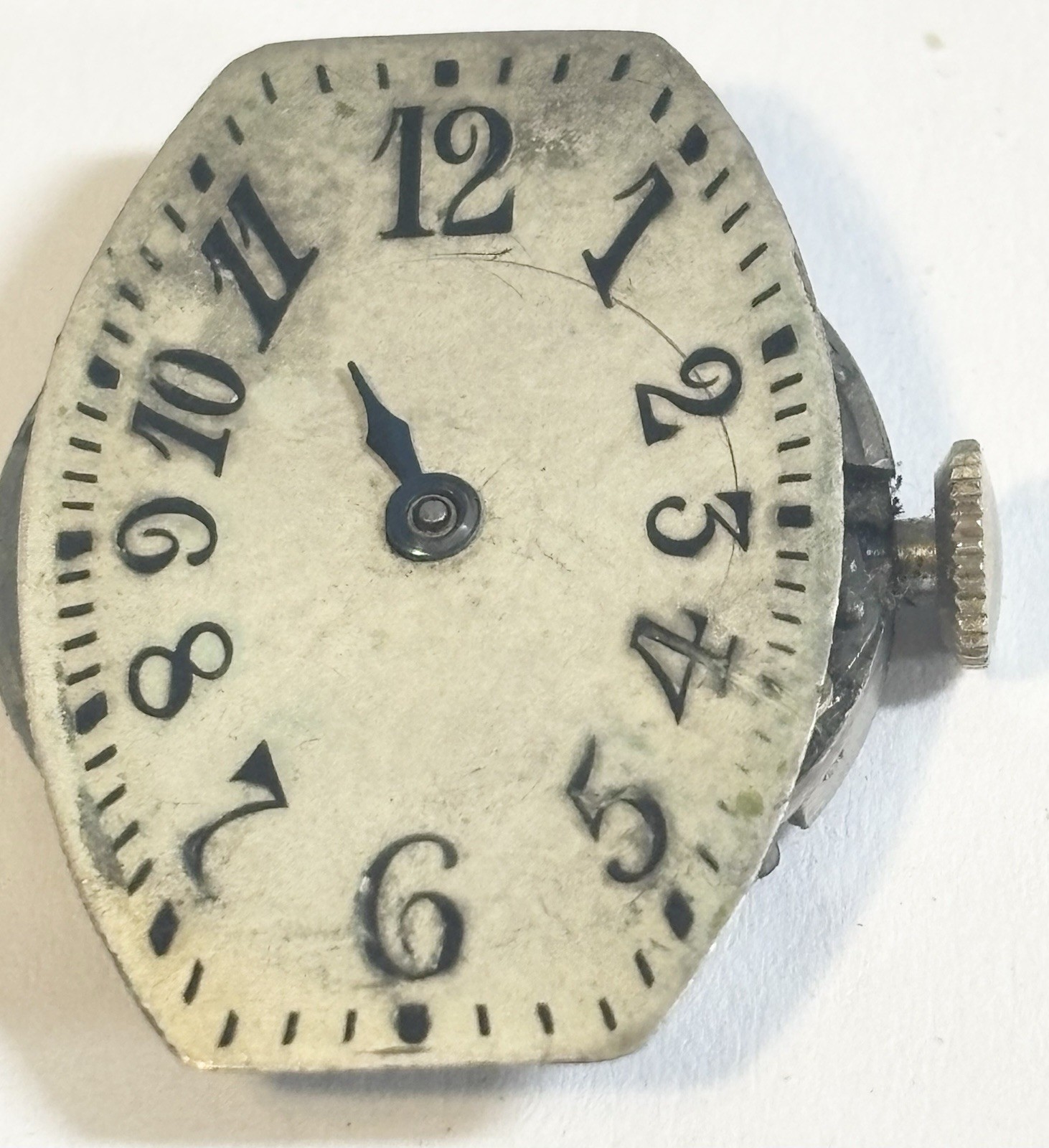Vintage 1920s Malex Record 15J Wristwatch Movement 19mm X 25mm