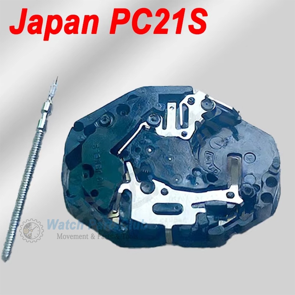 Japan PC21S Quartz Watch Movement Stem Battery Included Watch Repair Parts