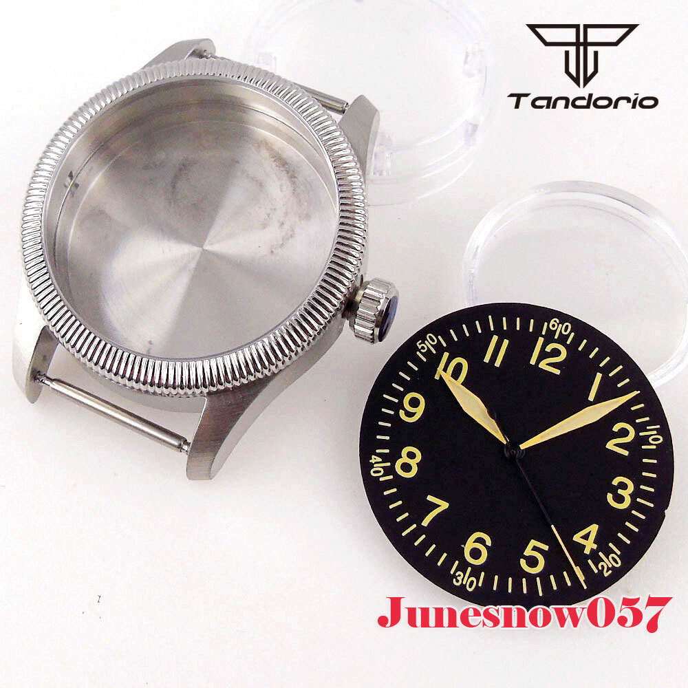 39MM Men Watch Coin Edge Bezel Case Fit NH35A NH36A ETA2824 33.5mm Dial Hand Set