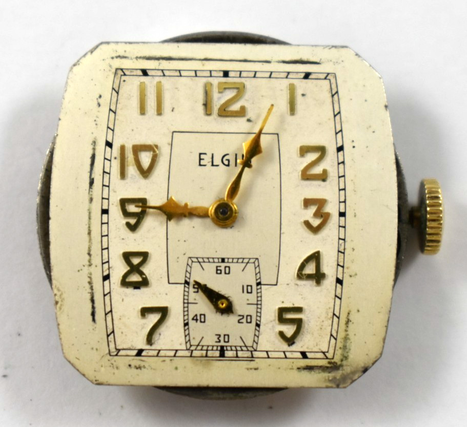 Vintage Elgin Manual Wind 430 6/0s 7J Wrist Watch Movement lot.qn