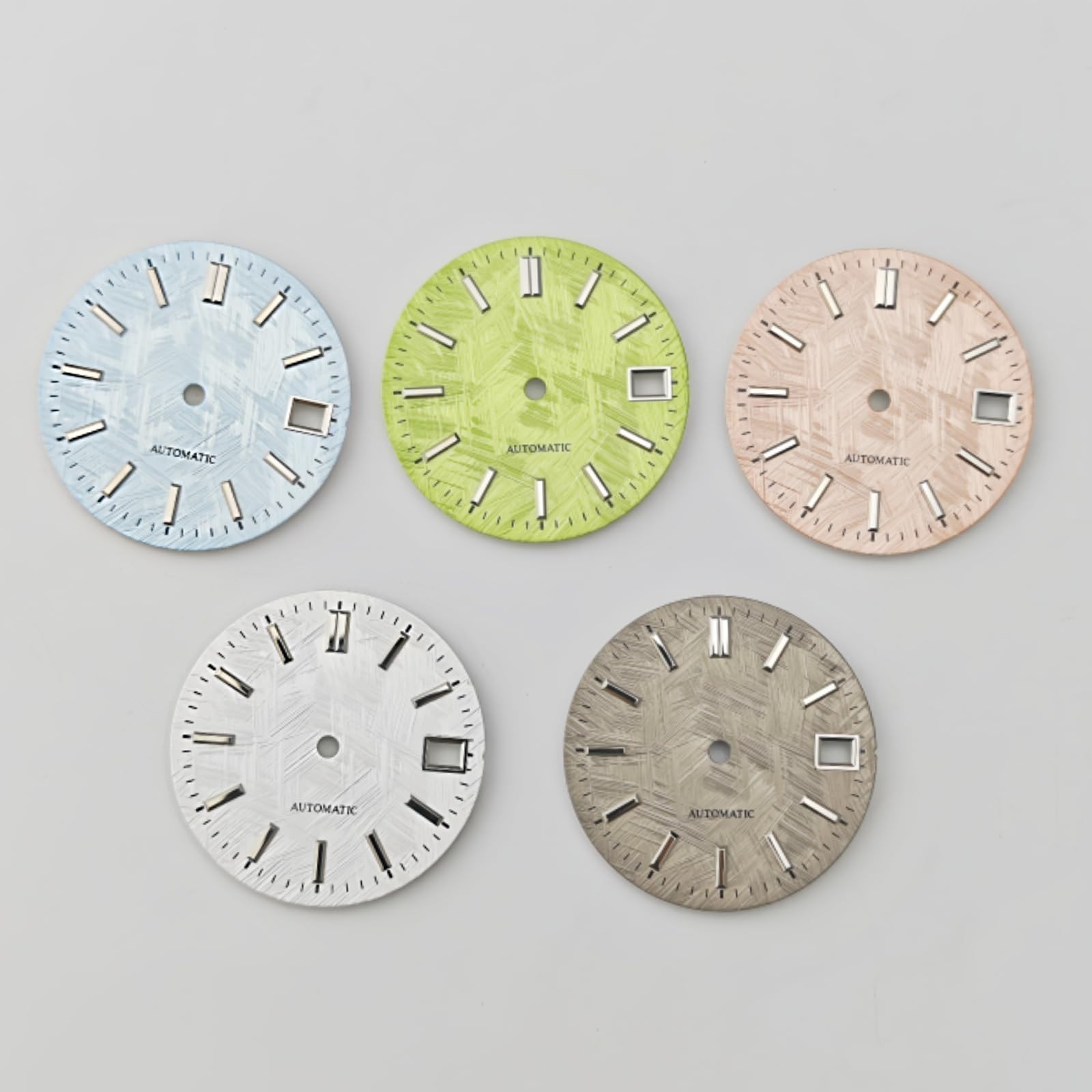OYOSIDA 28.5mm Skeleton Watch Dial NH35 NH36 4R 6R Silver