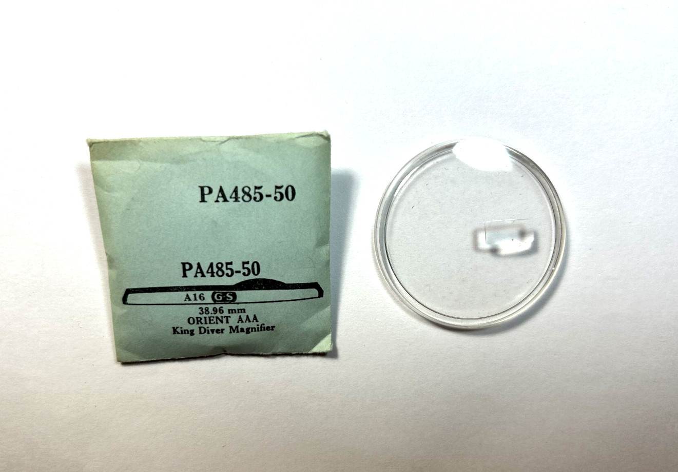 ORIENT AAA KING DIVER MAGNIFIER ROUND PLASTIC WATCH CRYSTAL PA 4485–50
